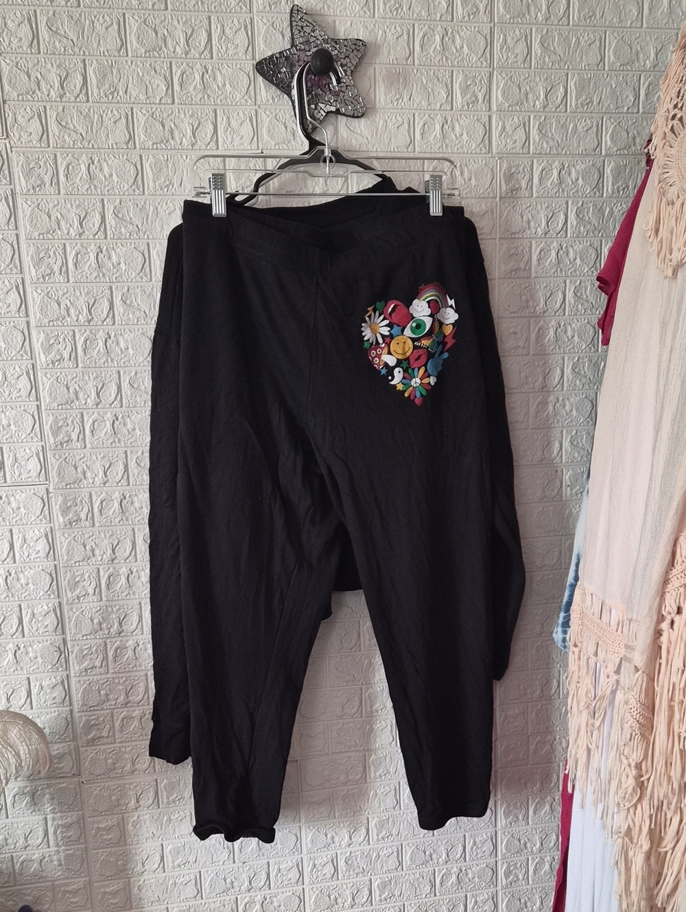 Lauren moshi Black Heart Lounge set large